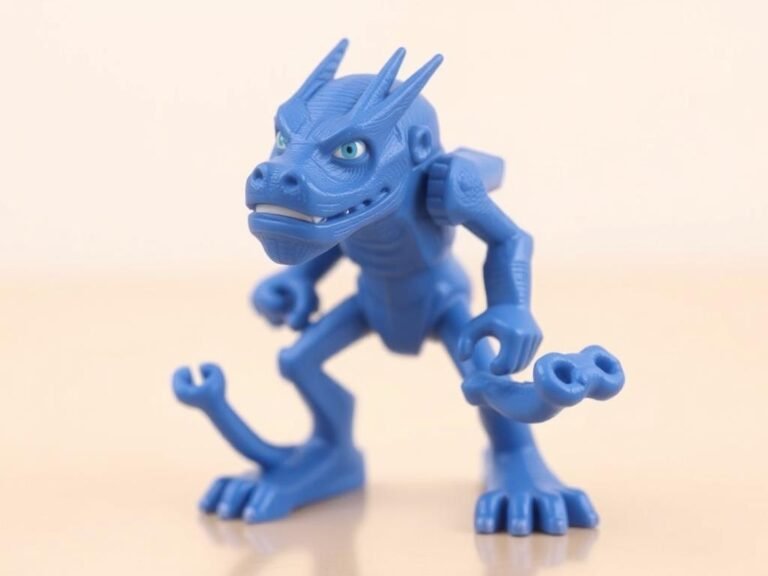3D Printing Indian Decor Blue Dragon