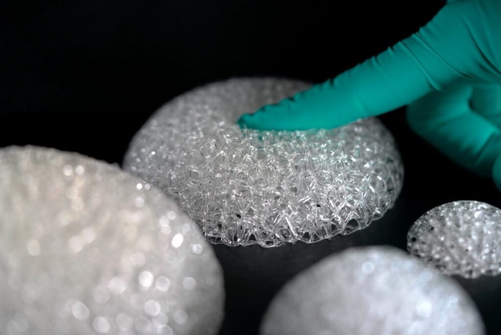 After 17 Years at 3D Systems, Katie Weimer Is Betting on Regenerative Breast Tissue3DPrint.com | Additive Manufacturing Business 2 Different Size RBT Scaffolds Compressed 1200802 mV40oq